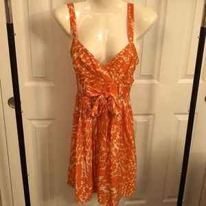Cute LC orange and white dress, size 6